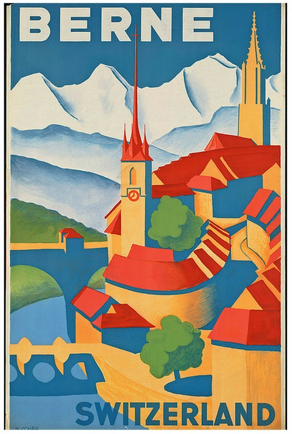 Berne Switzerland by VINTAGE POSTER